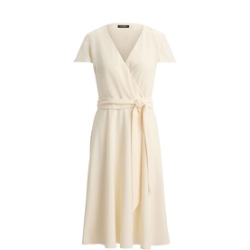 Belted Georgette Mini Dress