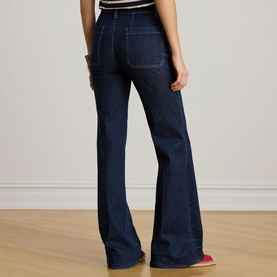 High-Rise Flared Sailor Jeans