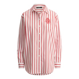 Striped Logo Broadcloth Shirt