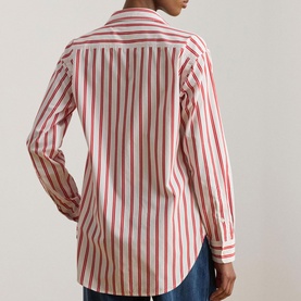 Striped Logo Broadcloth Shirt
