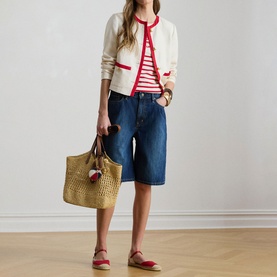 Bermuda Wide Leg Denim Shorts