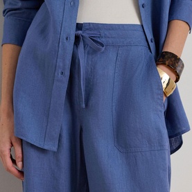 Linen Wide Leg Trousers