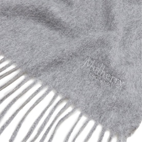 Knitted Cashmere Logo Scarf