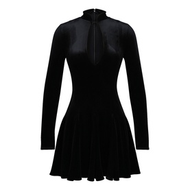 Stella Velvet Keyhole Mini Dress