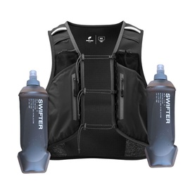 SWIFTVEST Trail Running Vest + 2x 500ml Soft Flasks XS/S