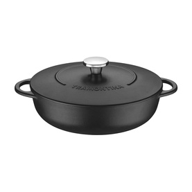 Enamelled Cast Iron Shallow Casserole Dish 28cm
