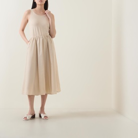 Solid Flared Dress
