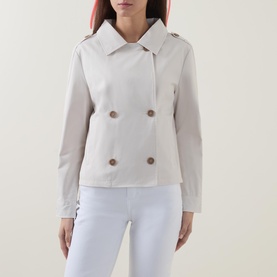Double-Breasted Trench Jacket