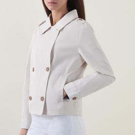 Double-Breasted Trench Jacket