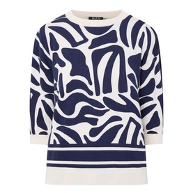 Abstract Ribbed Top