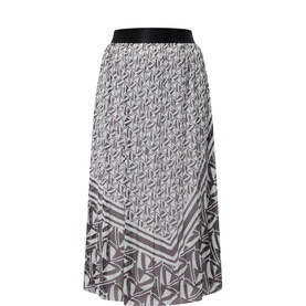 Geometric Pleated Skirt