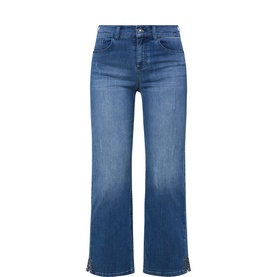 Cropped Straight Leg Jeans