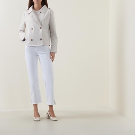 Cropped Straight Leg Jeans