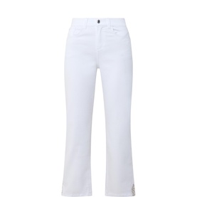 Cropped Straight Leg Jeans
