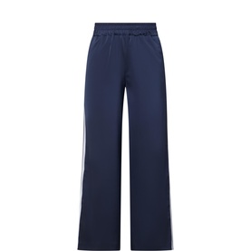 Contrast Stripe Wide Leg Track Pants
