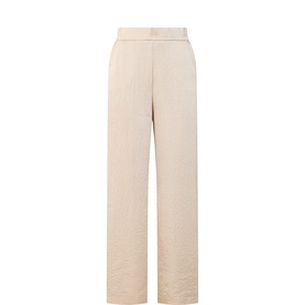 Textured Wide-Leg Trousers