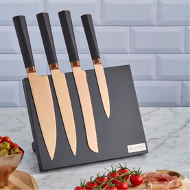 Titan Copper 6-Piece Knife Block