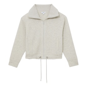 Laurried Drawstring Zip Sweatshirt