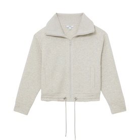 Laurried Drawstring Zip Sweatshirt