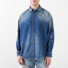 Distressed Denim Shirt