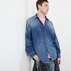 Distressed Denim Shirt