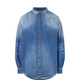 Distressed Denim Shirt