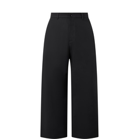 High-Rise Wide Leg Casual Trousers