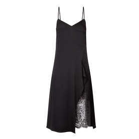 Lace-Panel Slip Dress