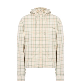 Ofass Check Print Windbreaker