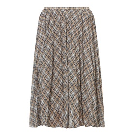 Ibo Check Asymmetric Skirt
