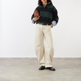 Patty Coated Barrel Leg Jeans