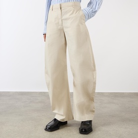 Patty Coated Barrel Leg Jeans