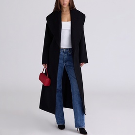 Cocoon Shawl Collar Coat