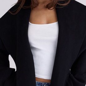 Cocoon Shawl Collar Coat