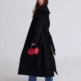 Cocoon Shawl Collar Coat