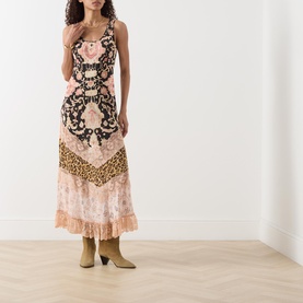 Desert Loom Lace Trim Dress