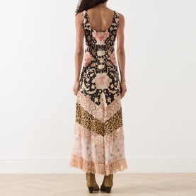 Desert Loom Lace Trim Dress