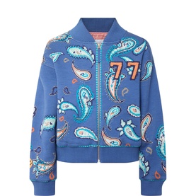 Jimi Bandana Print Bomber Jacket