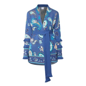 Jimi Bandana Print Wrap Cardigan