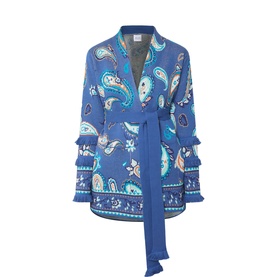 Jimi Bandana Print Wrap Cardigan