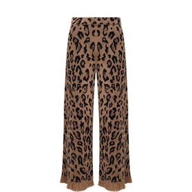 Cosmic Leopard Knitted Trousers