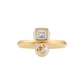 JC Pearl Cube Ring