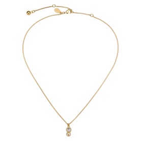 JC Pearl Cube Pendant Chain Necklace