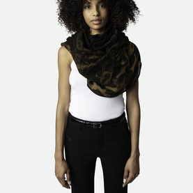 Judy Leopard Scarf