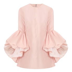 Wrinkled Oyster Mini Dress