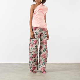 Draped Asymmetric One-Shoulder Top