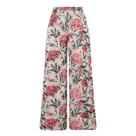 Brocade Floral Boyfriend Trousers