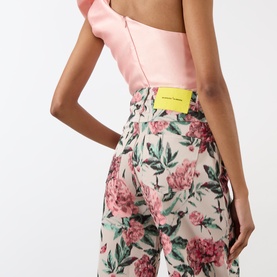 Brocade Floral Boyfriend Trousers