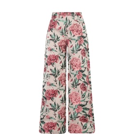 Brocade Floral Boyfriend Trousers