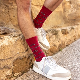 Motorbikes Print Socks